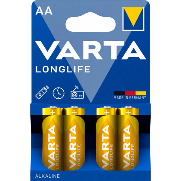 Алкални батерии АА Varta Longlife AA - 4 броя