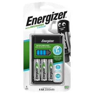 Зарядно за акумулаторни батерии АА/ААА ENERGIZER 1Hour Charger с 4xAA 2300mAh