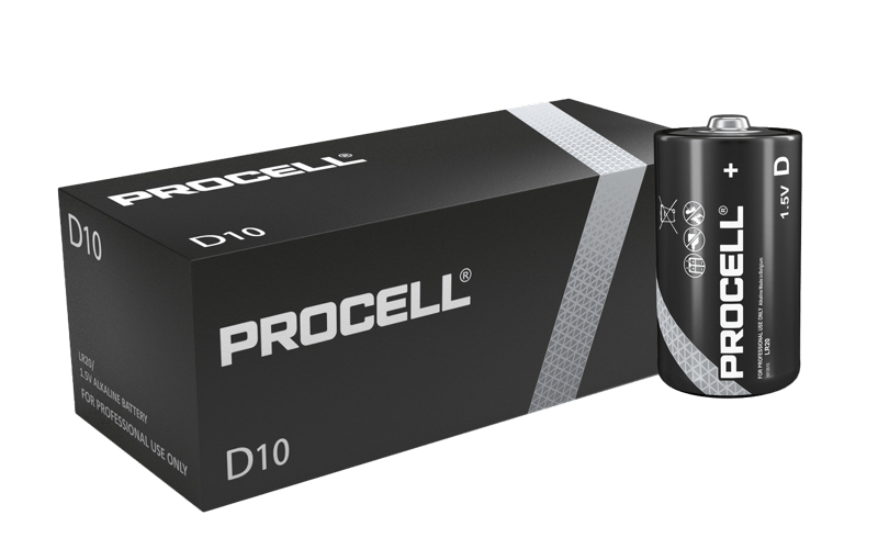 Алкални батерии LR20 D Duracell Procell Constant MN1300 10-Pack