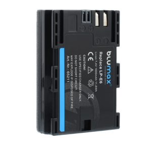 Батерия за фотоапарат Canon LP-E6 черна 1600 mAh