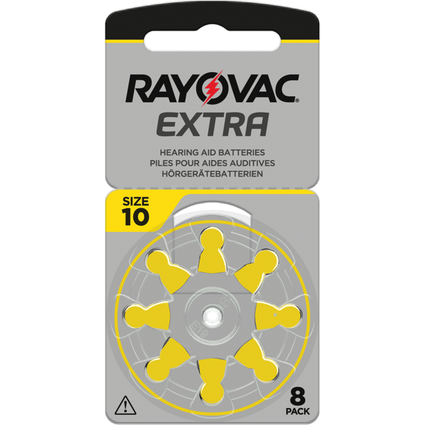 8 Батерии за слухов апарат 10 Extra Advance - Rayovac
