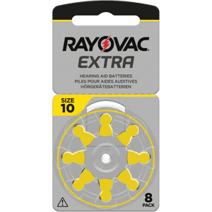 8 Батерии за слухов апарат 10 Extra Advance - Rayovac