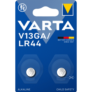 Алкални батерии LR44 Varta V13GA LR44 AG13 - 1.5V - 2 броя