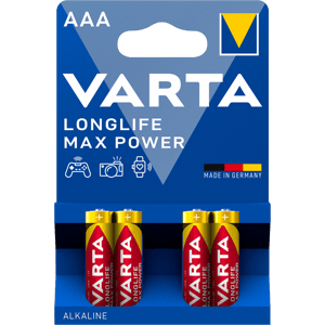 Алкални батерии ААА Varta Longife Max Power AAA - 4 броя