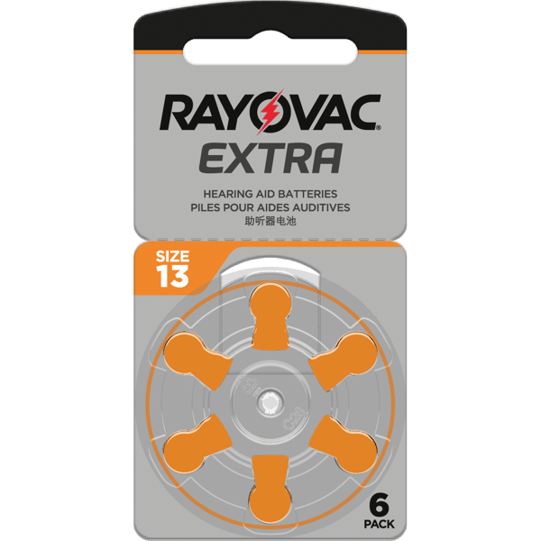6 Батерии за слухов апарат 13 Extra Advance - Rayovac
