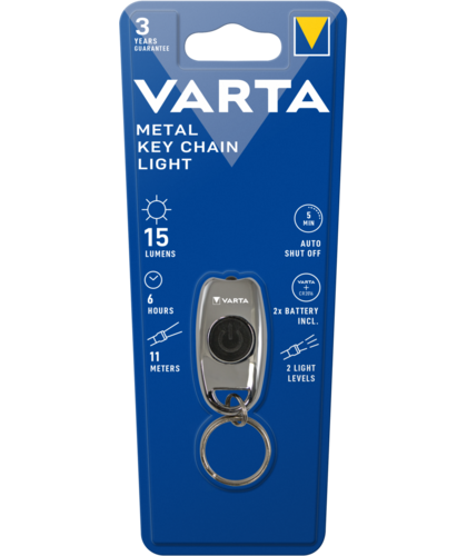 Метално фенерче-ключодържател VARTA