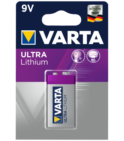 Литиева батерия 9V Varta Lithium 9V 1200 mAh