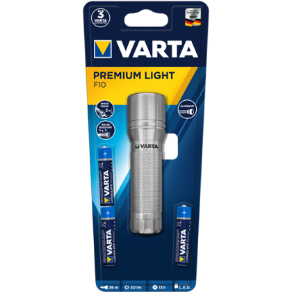 Мини Фенер Varta Premium Light F10 LED с 3 батерии ААА